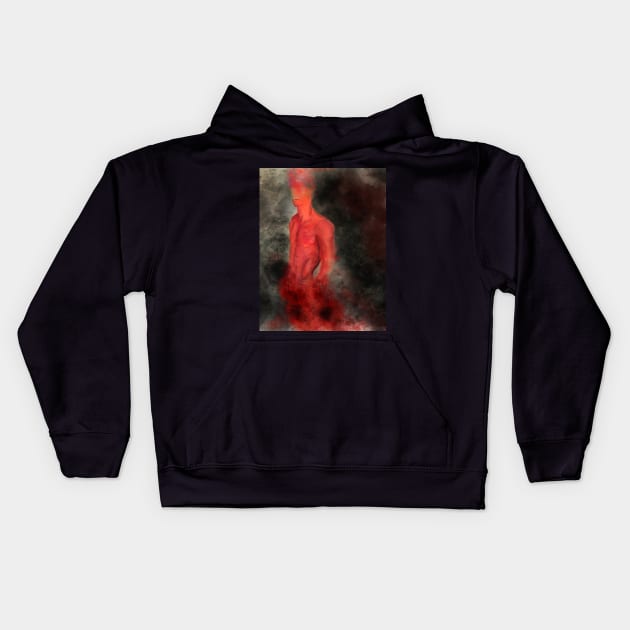 Red Wasteland Kids Hoodie by phoenixleo